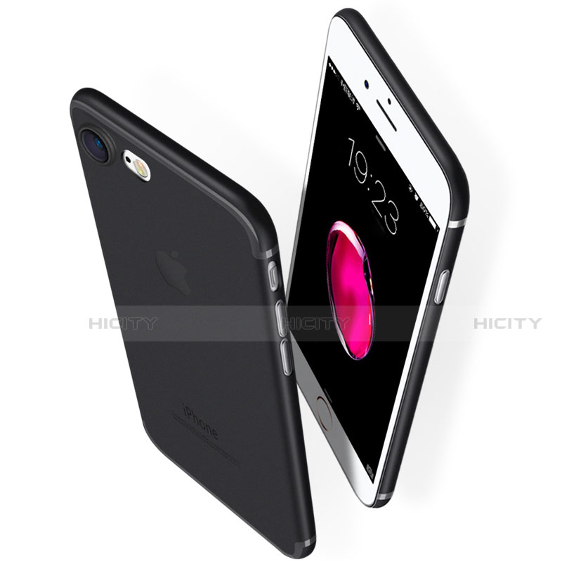Apple iPhone SE (2020)用極薄ソフトケース シリコンケース 耐衝撃 全面保護 S05 アップル ブラック