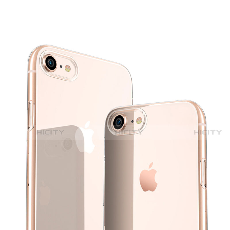Apple iPhone SE (2020)用極薄ソフトケース シリコンケース 耐衝撃 全面保護 クリア透明 T14 アップル クリア