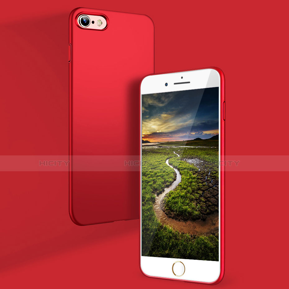 Apple iPhone SE (2020)用ハードケース プラスチック 質感もマット Q03 アップル レッド