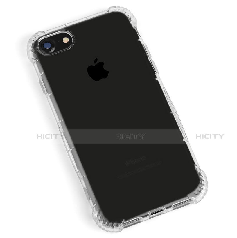 Apple iPhone SE (2020)用極薄ソフトケース シリコンケース 耐衝撃 全面保護 クリア透明 T10 アップル クリア