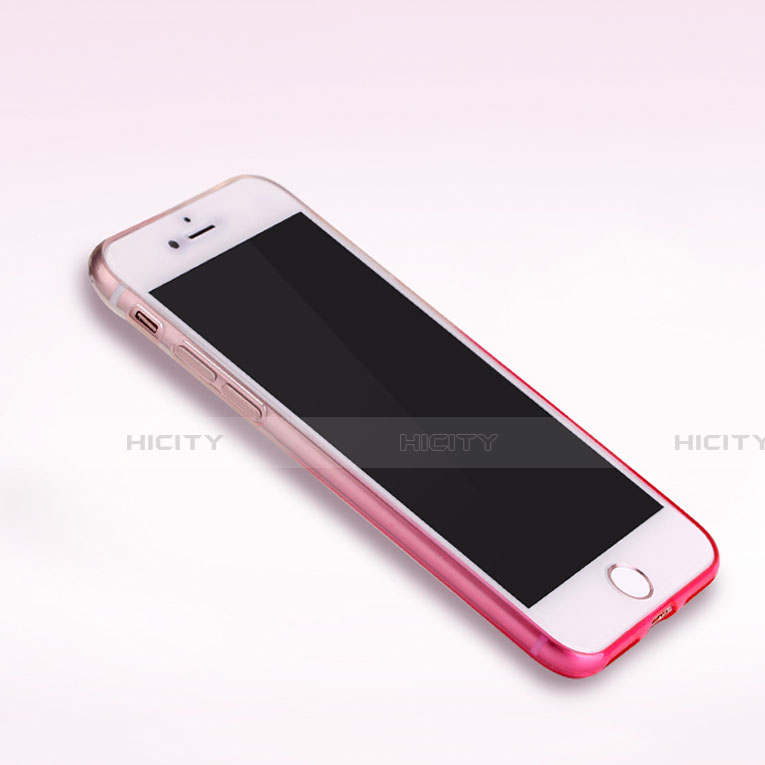 Apple iPhone SE (2020)用極薄ソフトケース グラデーション 勾配色 クリア透明 G01 アップル 