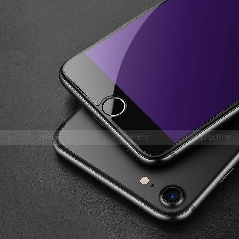 Apple iPhone SE (2020)用アンチグレア ブルーライト 強化ガラス 液晶保護フィルム アップル ネイビー