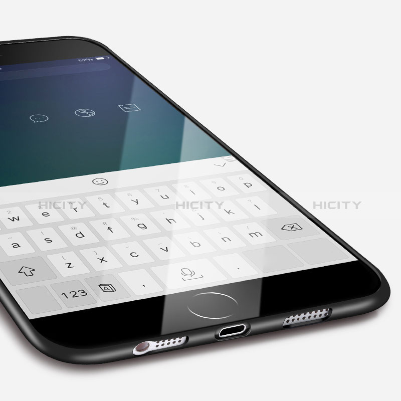 Apple iPhone SE用極薄ソフトケース シリコンケース 耐衝撃 全面保護 U03 アップル ブラック