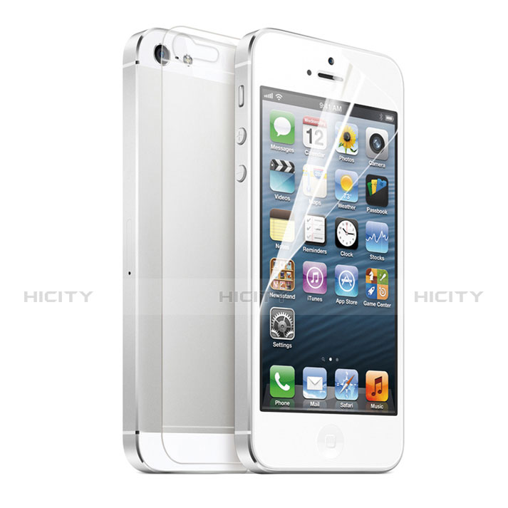 Apple iPhone SE用高光沢 液晶保護フィルム 背面保護フィルム同梱 アップル クリア