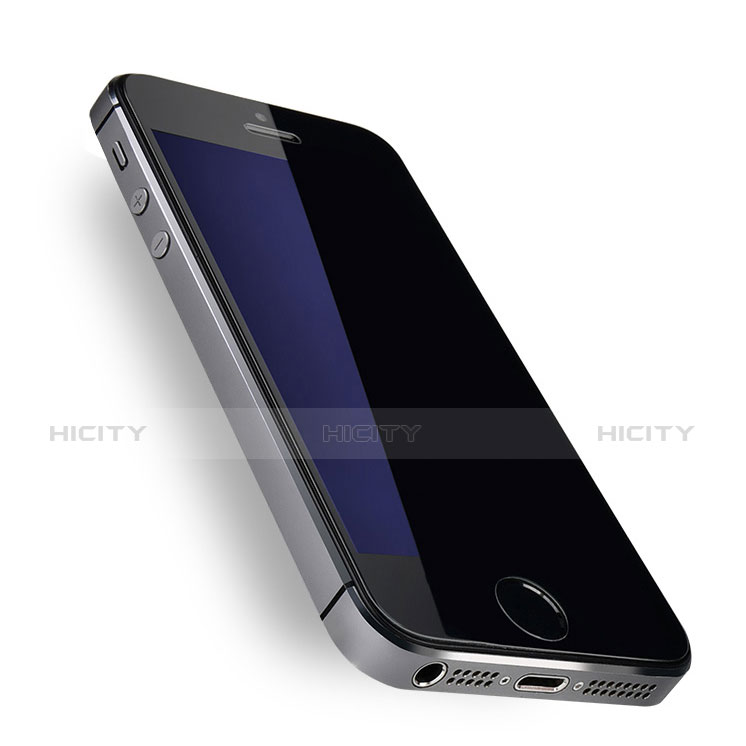 Apple iPhone SE用アンチグレア ブルーライト 強化ガラス 液晶保護フィルム アップル ネイビー