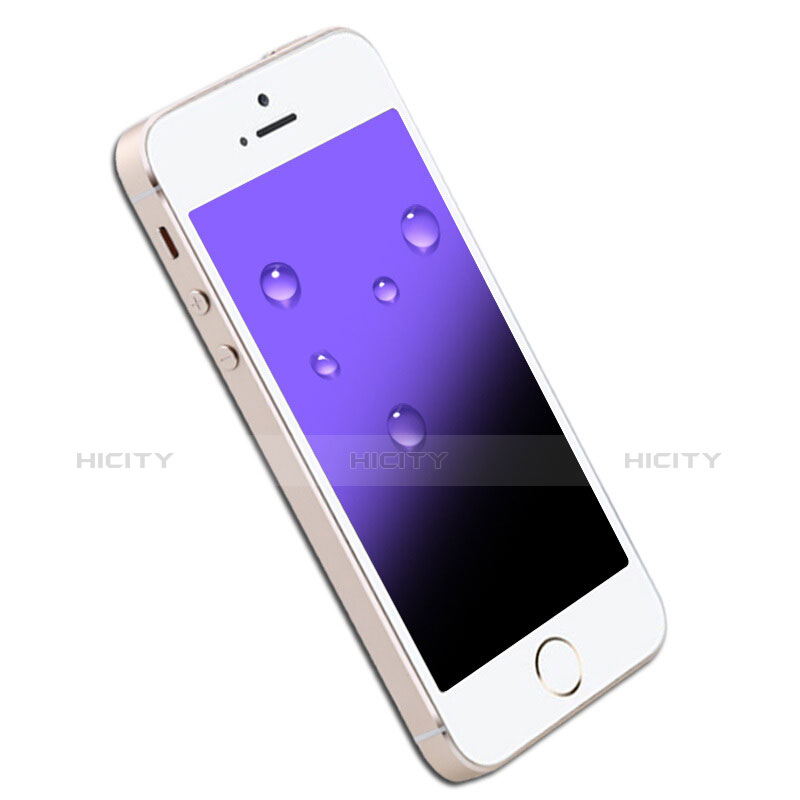 Apple iPhone SE用アンチグレア ブルーライト 強化ガラス 液晶保護フィルム B04 アップル ネイビー