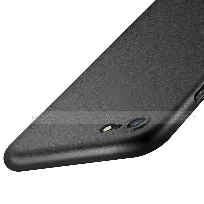 Apple iPhone SE3 (2022)用極薄ハードケース プラスチック 質感もマット アップル ブラック