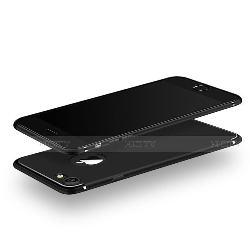 Apple iPhone SE3 (2022)用極薄ソフトケース シリコンケース 耐衝撃 全面保護 S02 アップル ブラック