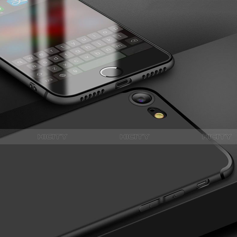Apple iPhone SE3 (2022)用極薄ソフトケース シリコンケース 耐衝撃 全面保護 S08 アップル ブラック