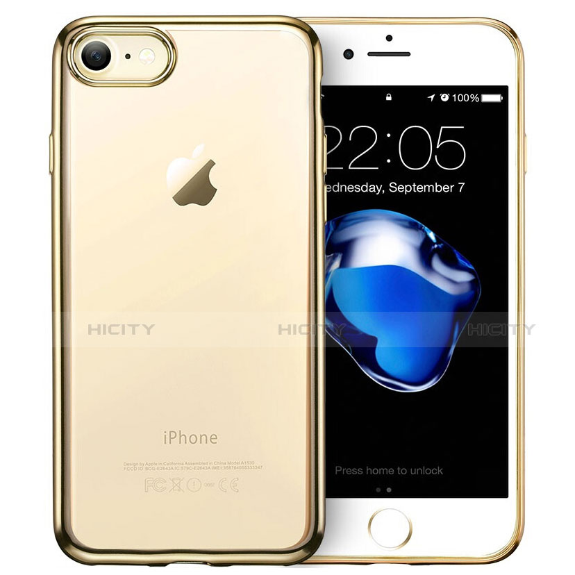 Apple iPhone SE3 (2022)用極薄ソフトケース シリコンケース 耐衝撃 全面保護 クリア透明 H07 アップル クリア