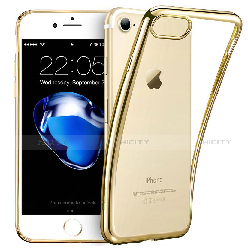 Apple iPhone SE3 (2022)用極薄ソフトケース シリコンケース 耐衝撃 全面保護 クリア透明 H07 アップル クリア