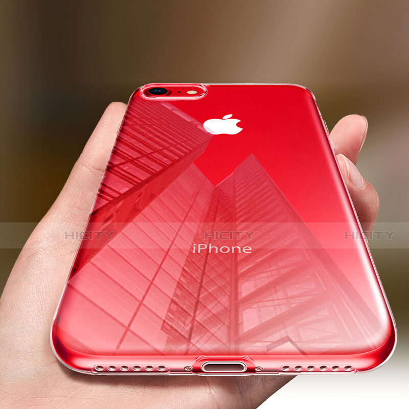 Apple iPhone SE3 (2022)用極薄ソフトケース シリコンケース 耐衝撃 全面保護 クリア透明 H09 アップル クリア