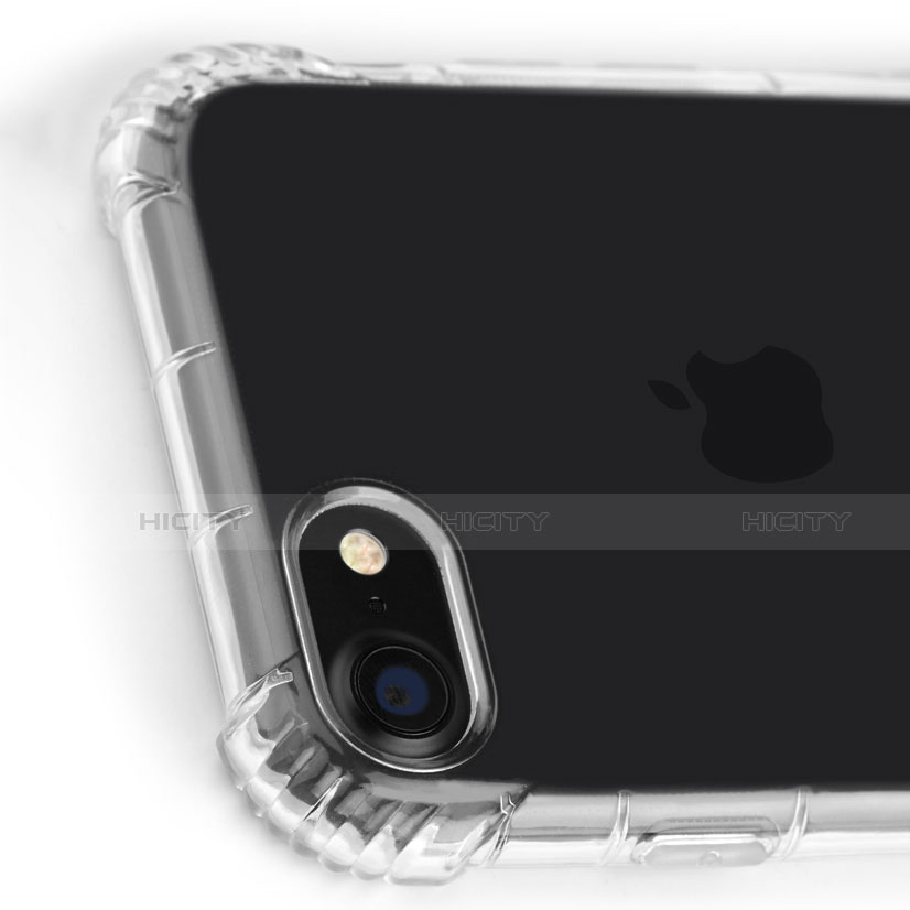 Apple iPhone SE3 (2022)用極薄ソフトケース シリコンケース 耐衝撃 全面保護 クリア透明 T10 アップル クリア