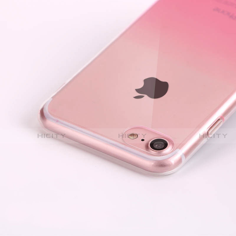 Apple iPhone SE3 (2022)用極薄ソフトケース グラデーション 勾配色 クリア透明 G01 アップル 