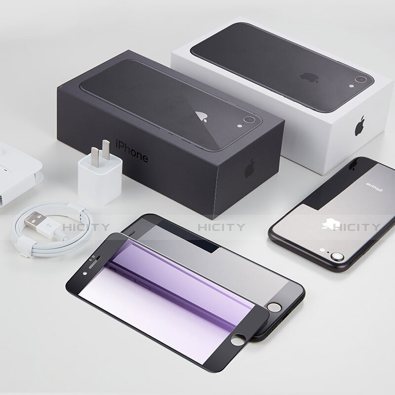 Apple iPhone SE3 (2022)用強化ガラス フル液晶保護フィルム F17 アップル ブラック