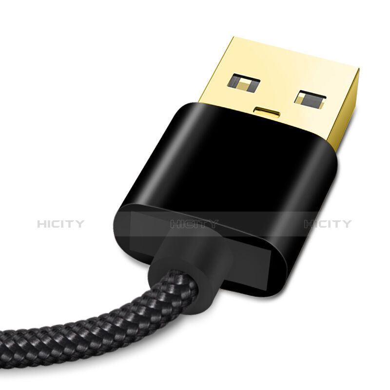 Apple iPhone X用USBケーブル 充電ケーブル L02 アップル ブラック