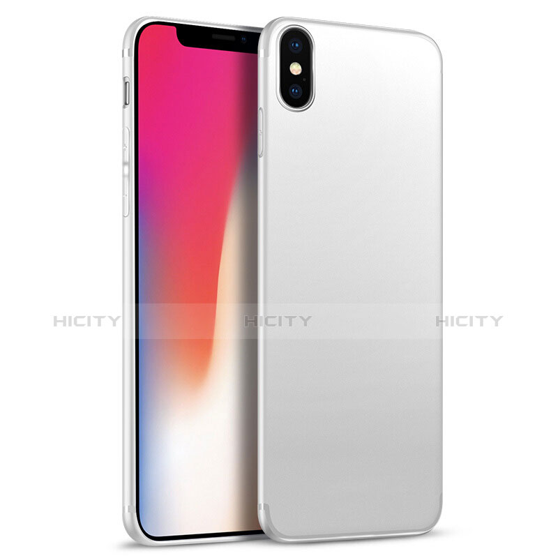 Apple iPhone X用極薄ソフトケース シリコンケース 耐衝撃 全面保護 S02 アップル ホワイト