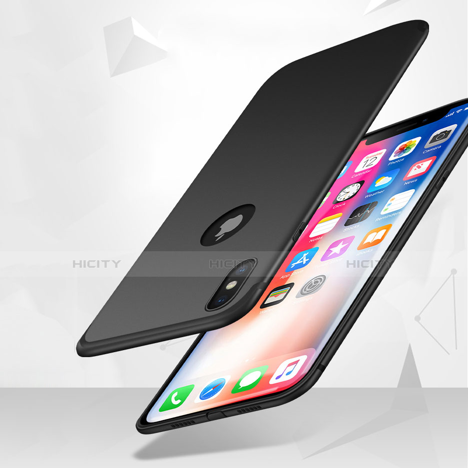 Apple iPhone X用極薄ソフトケース シリコンケース 耐衝撃 全面保護 S08 アップル ピンク