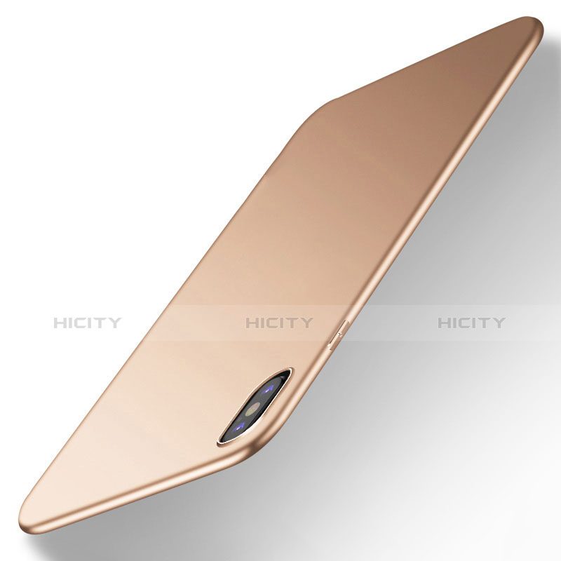 Apple iPhone X用極薄ソフトケース シリコンケース 耐衝撃 全面保護 S14 アップル ゴールド