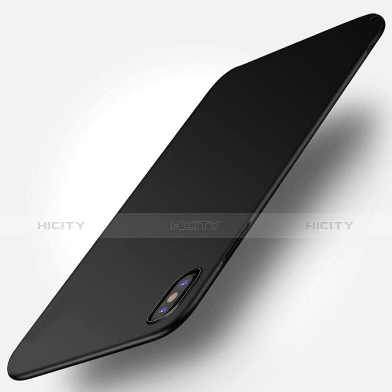 Apple iPhone X用ハードケース プラスチック 質感もマット M10 アップル ブラック