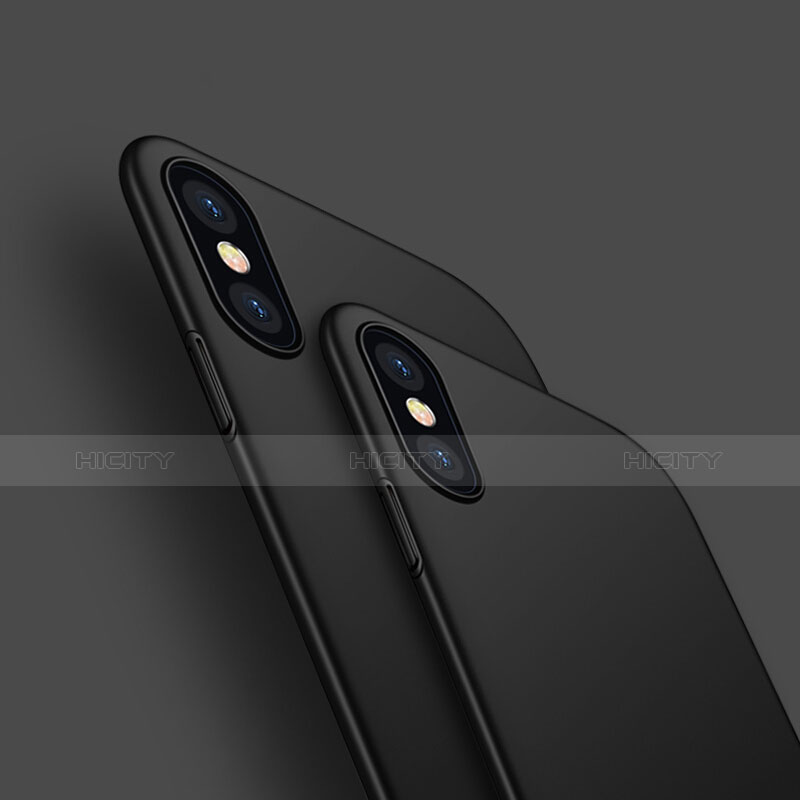 Apple iPhone X用極薄ソフトケース シリコンケース 耐衝撃 全面保護 M01 アップル ブラック