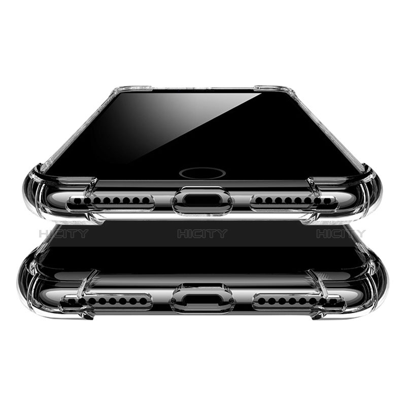 Apple iPhone X用極薄ソフトケース シリコンケース 耐衝撃 全面保護 クリア透明 T02 アップル クリア