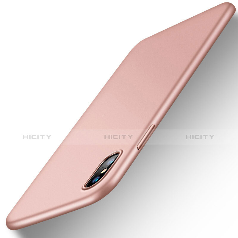 Apple iPhone X用極薄ソフトケース シリコンケース 耐衝撃 全面保護 アップル ピンク