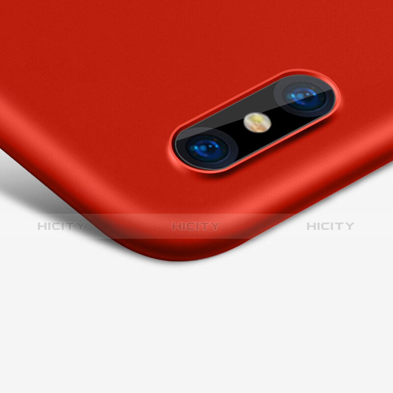 Apple iPhone X用ハードケース プラスチック 質感もマット アップル レッド