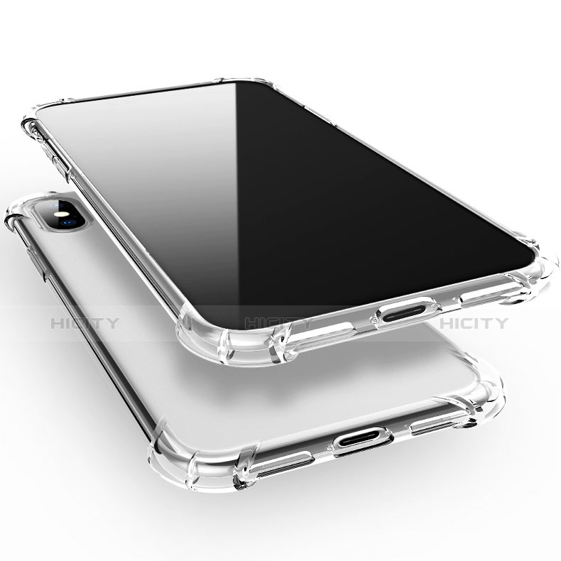 Apple iPhone X用極薄ソフトケース シリコンケース 耐衝撃 全面保護 透明 U01 アップル 