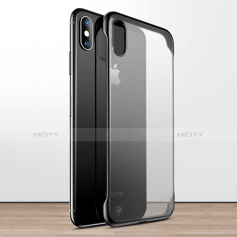 Apple iPhone X用極薄ソフトケース シリコンケース 耐衝撃 全面保護 クリア透明 HT01 アップル 