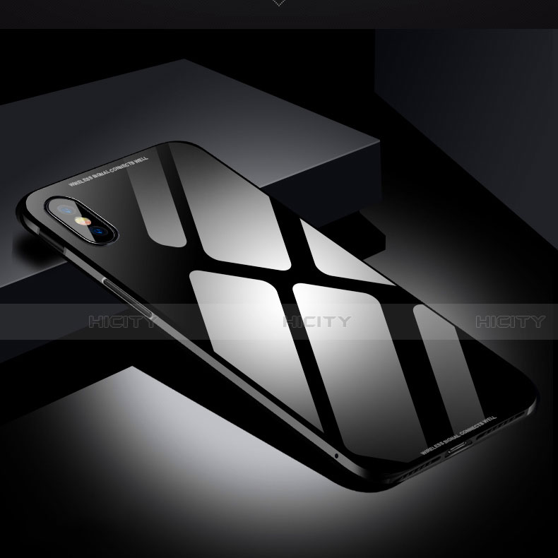 Apple iPhone X用ケース 高級感 手触り良い アルミメタル 製の金属製 バンパー 鏡面 カバー S01 アップル 