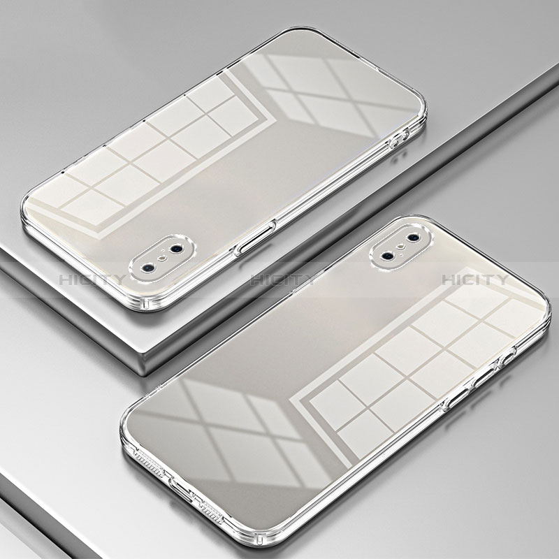 Apple iPhone X用極薄ソフトケース シリコンケース 耐衝撃 全面保護 透明 SY2 アップル 