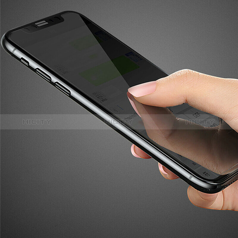 Apple iPhone X用反スパイ 強化ガラス 液晶保護フィルム S01 アップル クリア