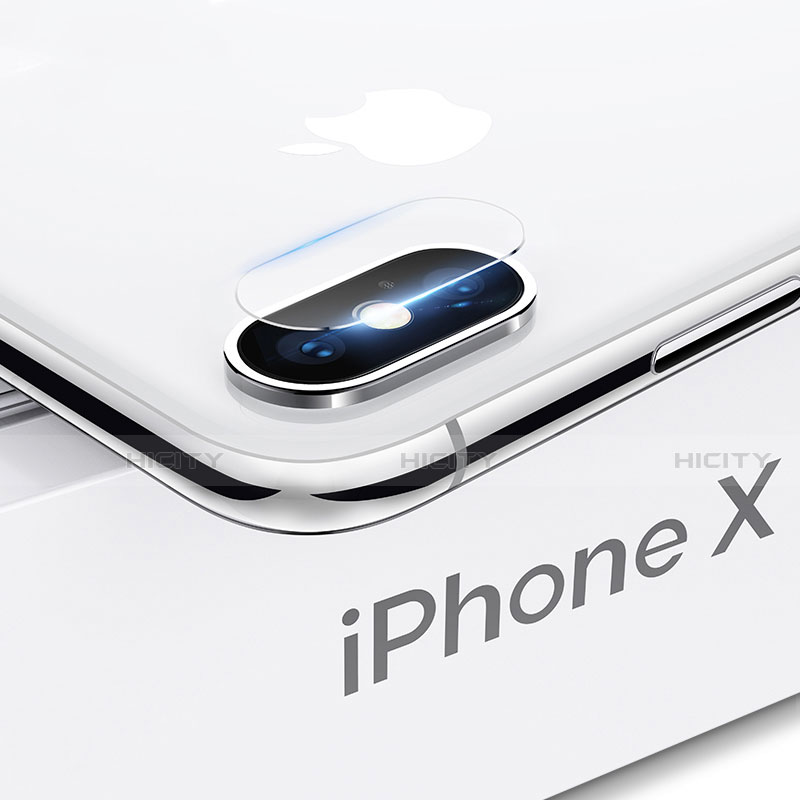 Apple iPhone X用強化ガラス カメラプロテクター カメラレンズ 保護ガラスフイルム アップル クリア