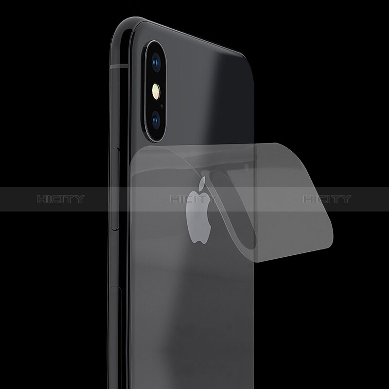 Apple iPhone X用強化ガラス 背面保護フィルム B07 アップル クリア