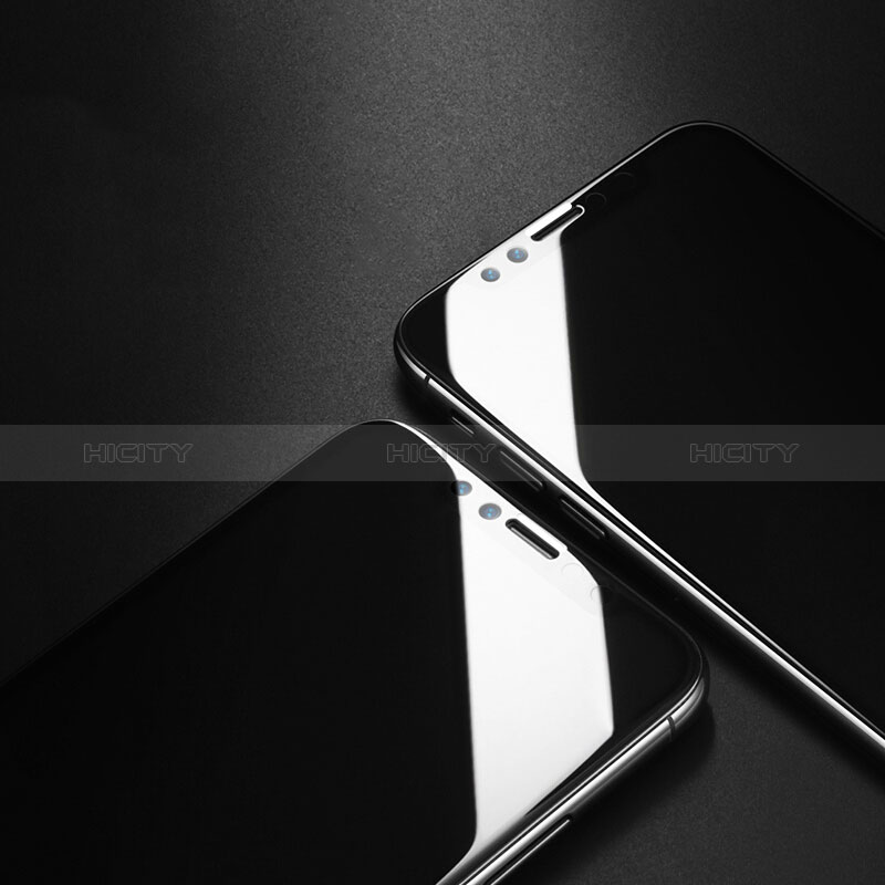 Apple iPhone X用強化ガラス フル液晶保護フィルム F16 アップル ブラック
