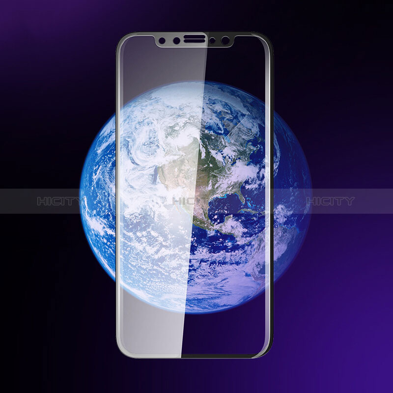Apple iPhone X用強化ガラス フル液晶保護フィルム F15 アップル ブラック