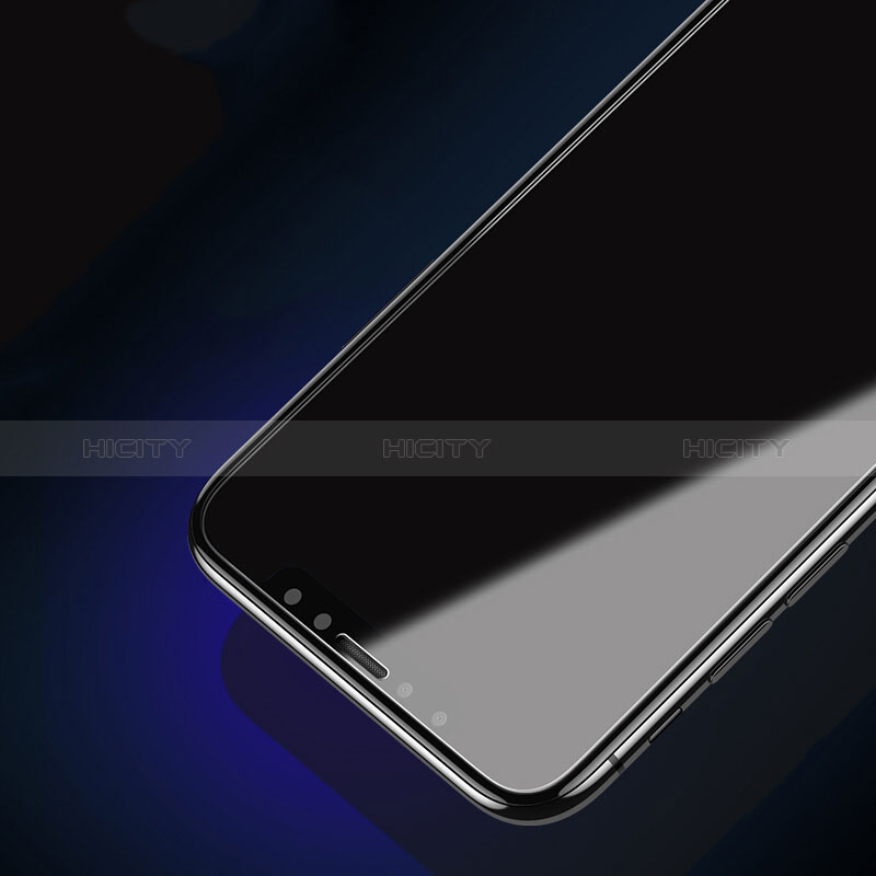 Apple iPhone X用強化ガラス フル液晶保護フィルム F17 アップル ブラック