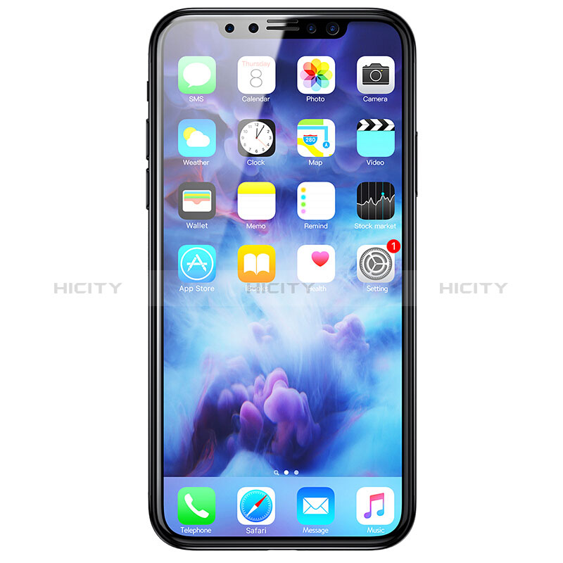 Apple iPhone X用反スパイ 強化ガラス 液晶保護フィルム アップル クリア