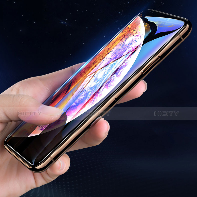 Apple iPhone X用強化ガラス フル液晶保護フィルム P06 アップル ブラック