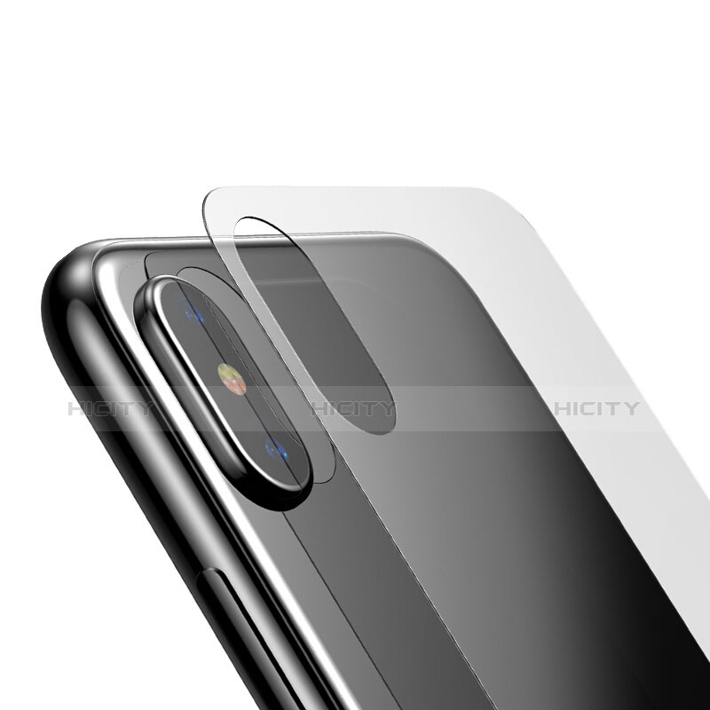 Apple iPhone X用強化ガラス 背面保護フィルム アップル クリア