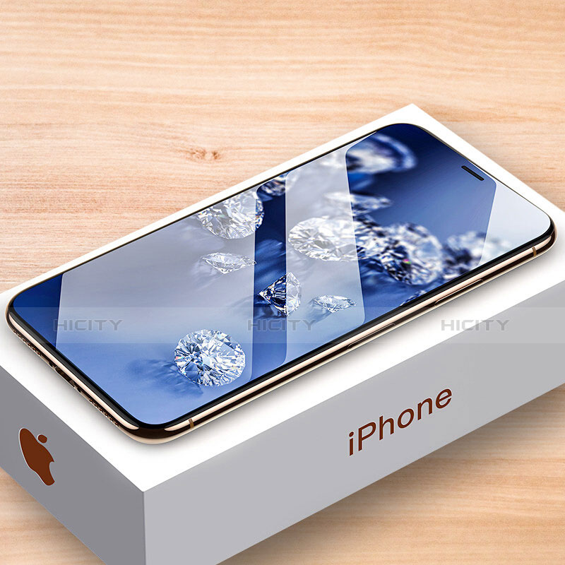 Apple iPhone X用強化ガラス フル液晶保護フィルム P08 アップル ブラック
