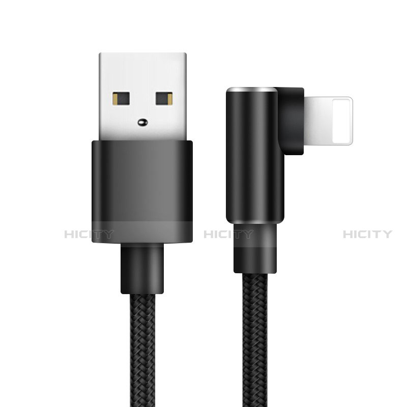 Apple iPhone XR用USBケーブル 充電ケーブル D17 アップル ブラック