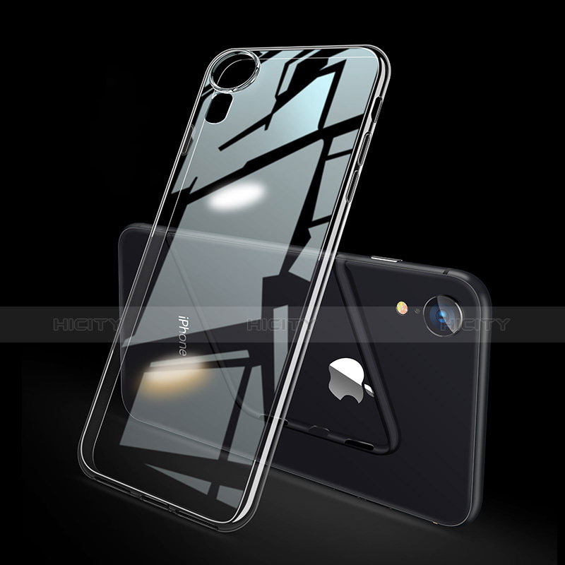 Apple iPhone XR用極薄ソフトケース シリコンケース 耐衝撃 全面保護 クリア透明 H02 アップル クリア