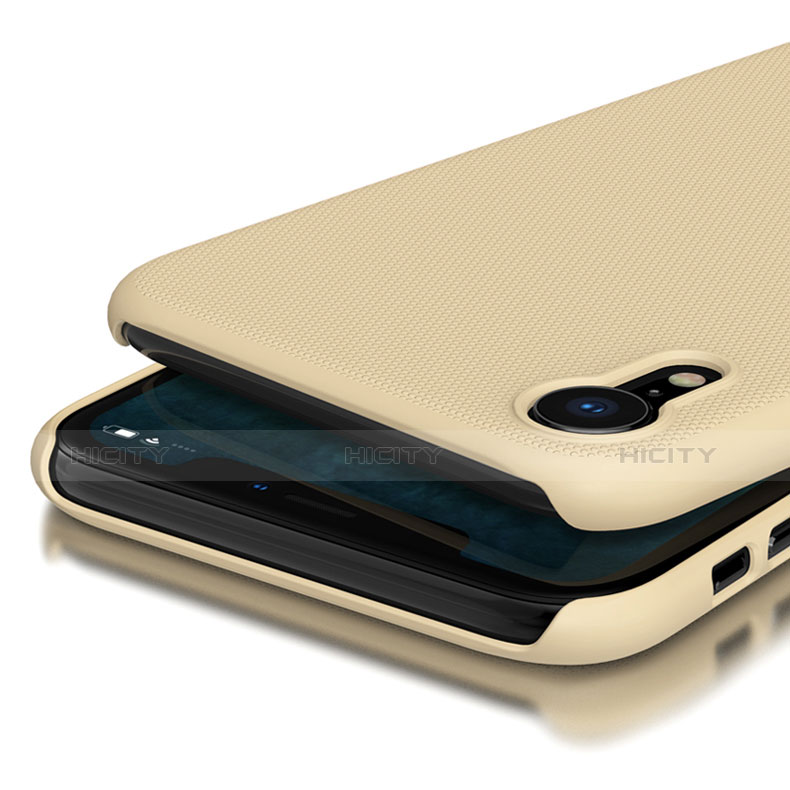 Apple iPhone XR用ハードケース プラスチック 質感もマット アップル ゴールド