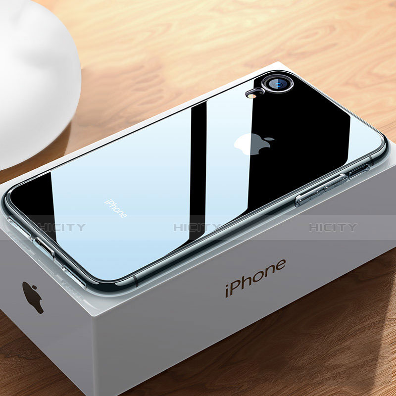 Apple iPhone XR用極薄ソフトケース シリコンケース 耐衝撃 全面保護 クリア透明 T03 アップル クリア