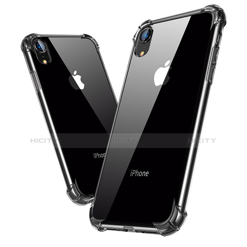 Apple iPhone XR用極薄ソフトケース シリコンケース 耐衝撃 全面保護 クリア透明 T04 アップル クリア