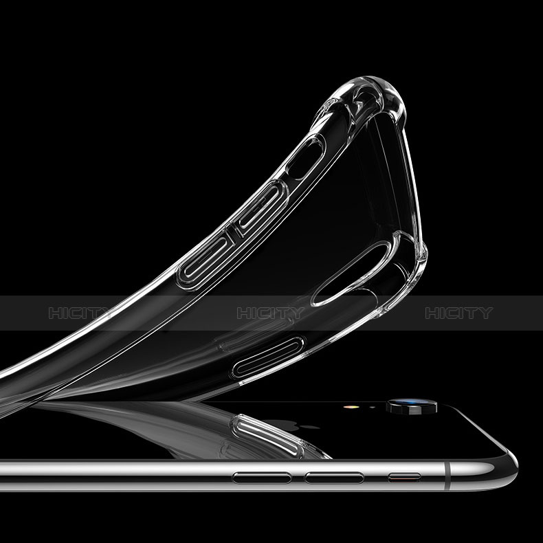 Apple iPhone XR用極薄ソフトケース シリコンケース 耐衝撃 全面保護 クリア透明 T04 アップル クリア