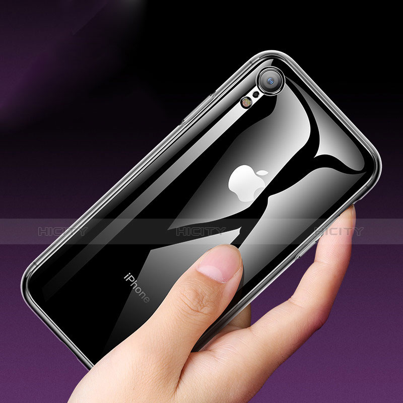 Apple iPhone XR用極薄ソフトケース シリコンケース 耐衝撃 全面保護 クリア透明 T05 アップル クリア