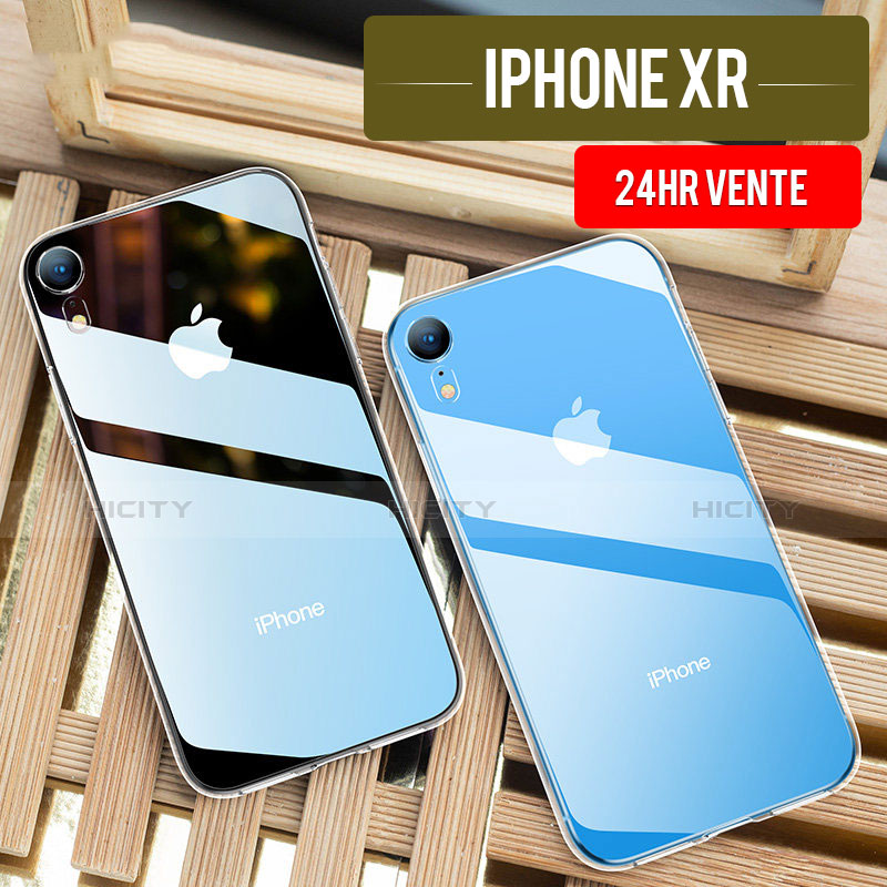 Apple iPhone XR用極薄ソフトケース シリコンケース 耐衝撃 全面保護 クリア透明 T09 アップル クリア